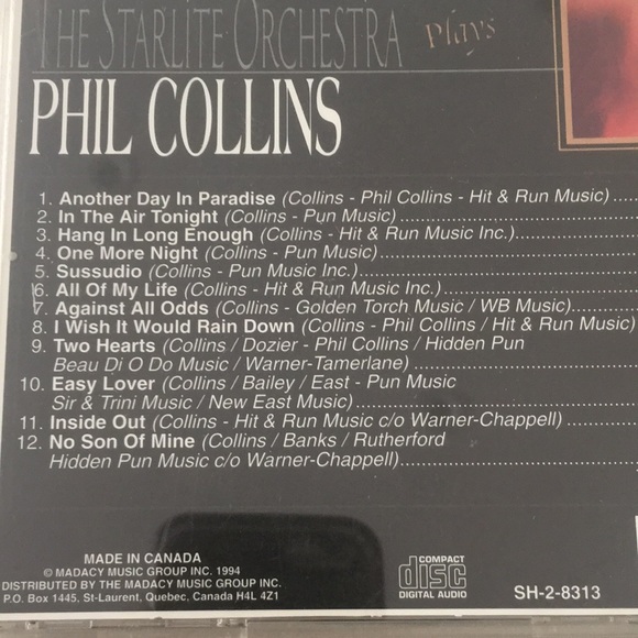 Phil Collins The Starlight Orchestra - Picture 4 of 4